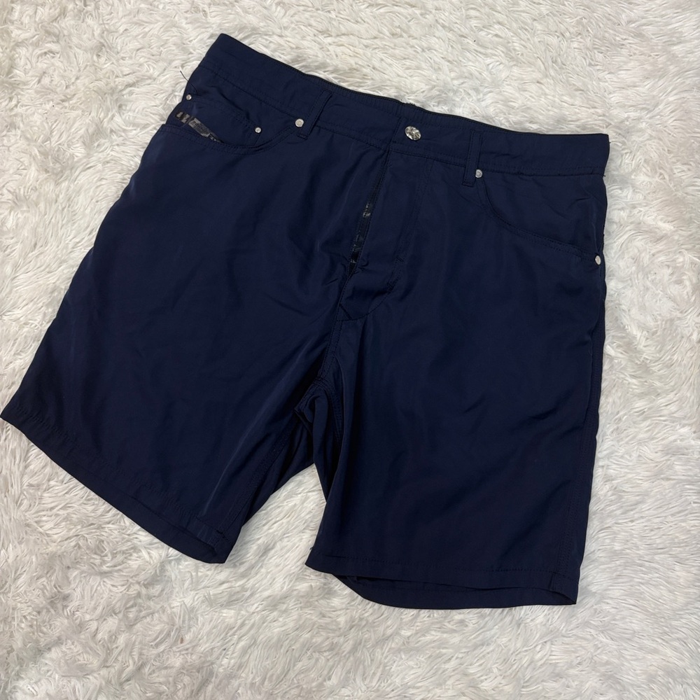 Diesel Men's Navy Blue Swim Trunks